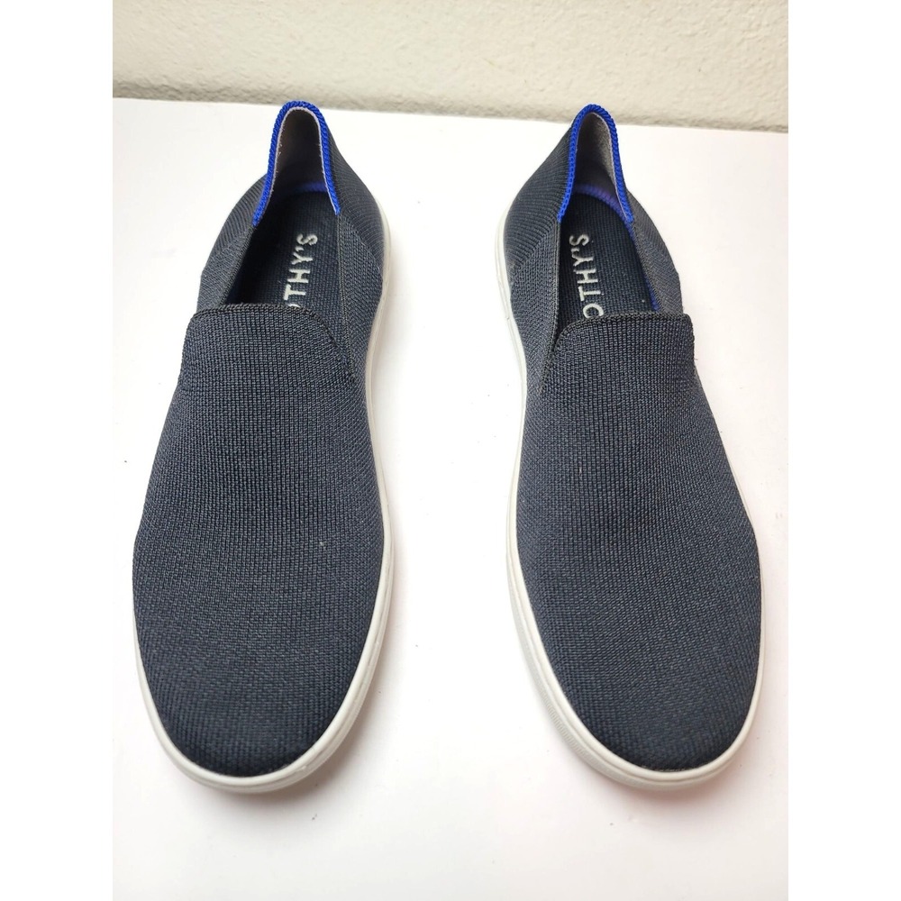 Rothys The Sneaker Womens 8.5 Navy Blue Slip On Casual Washable Shoes